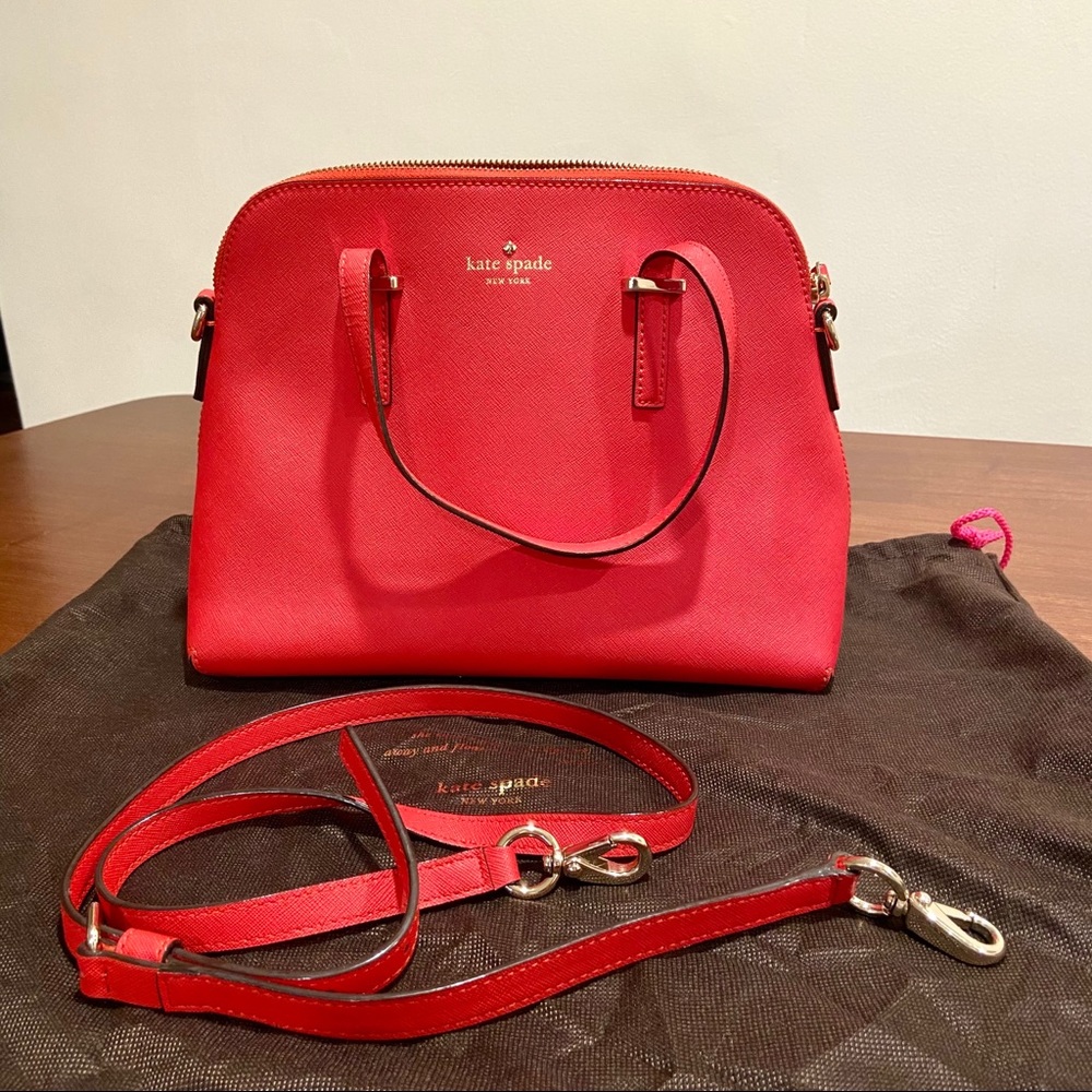Kate Spade Red Bag Crossbody convertible